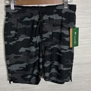 Travis Mathew Black and Gray Patterned Shorts Eco Collection Sz. S Leaderboard